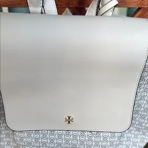 Tory Burch Gray and Cream Backpack with Modern Design Tory Burch | Bags | Tory Burch Gray And Cream Backpack With  main image 2
